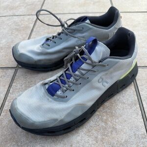 On Running Men's Athletic Shoes in Gray and Blue